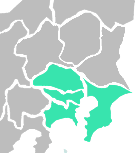 地図上にピンがたくさん立っています