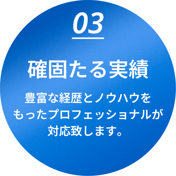 03 確固たる実績